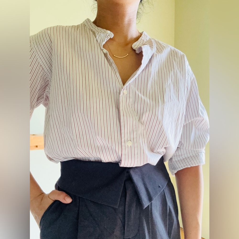 NEW UNIQLO X J.W.ANDERSON STRIPED BUTTON UP SHIRT